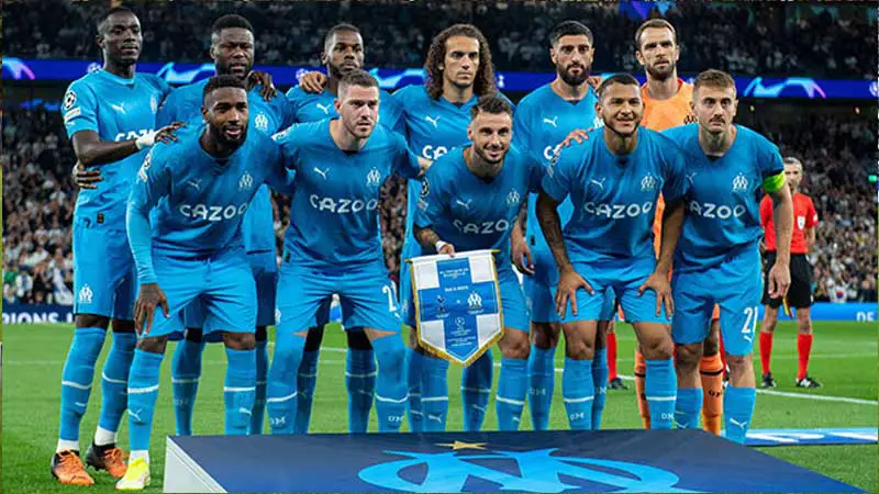 Jugadores del Olympique de Marseille