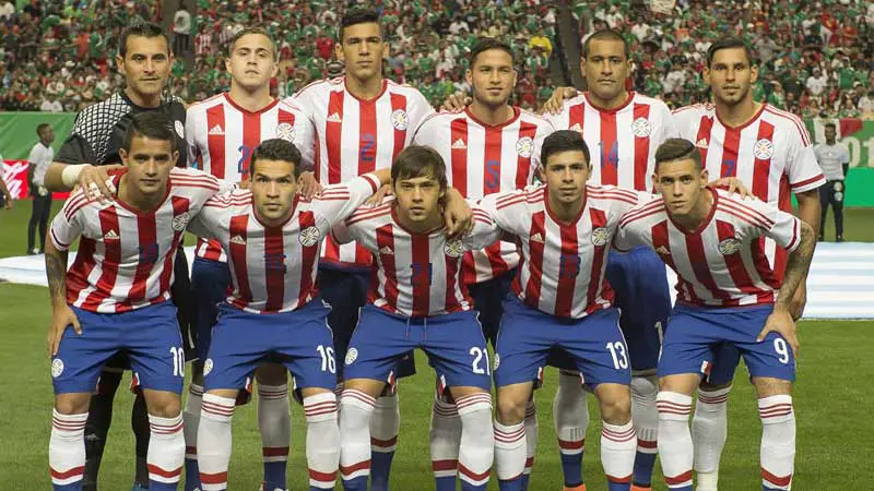 Jugadores de la Selección de Fútbol de Paraguay