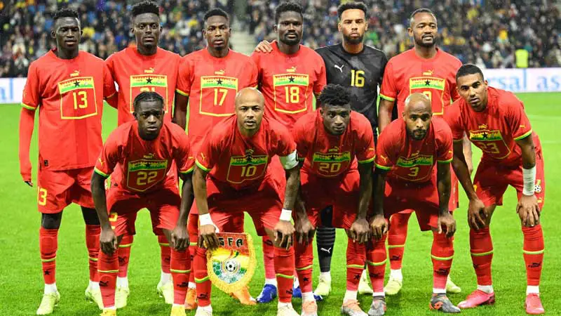 Jugadores de la Selección de Ghana de Fútbol