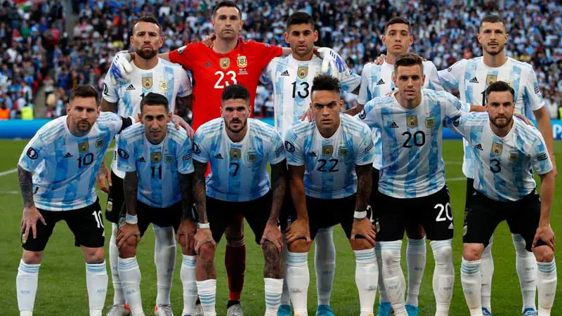 Jugadores de la Selección Argentina de Fútbol