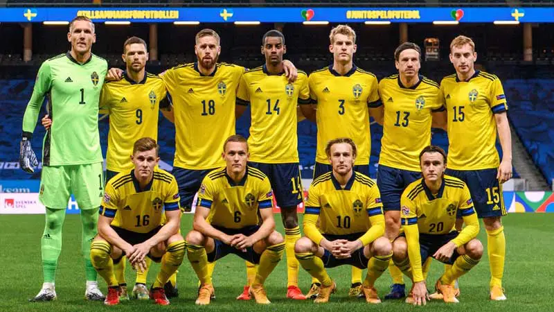 Jugadores de la Selección de Fútbol de Suecia