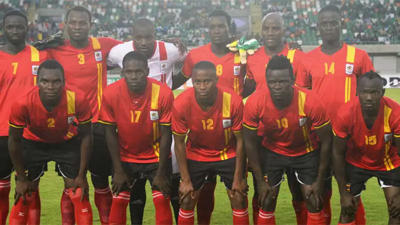 Jugadores de la Selección de Fútbol de Uganda