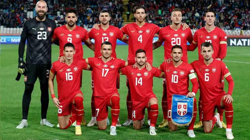 Jugadores de la Selección de Fútbol de Serbia