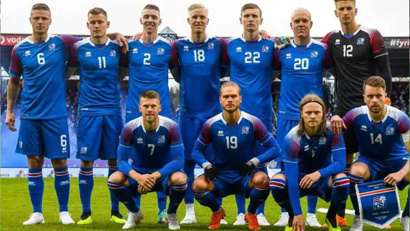 Jugadores de la Selección de Islandia de Fútbol