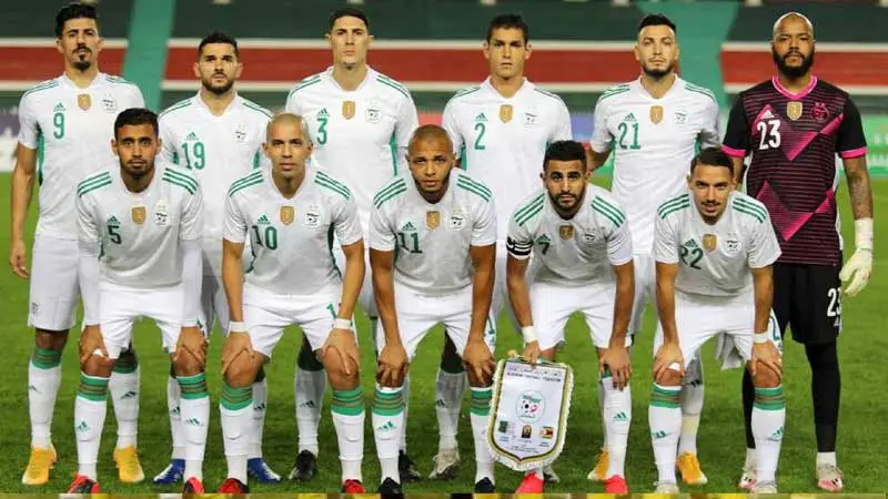 Jugadores de la Selección de Fútbol de Argelia
