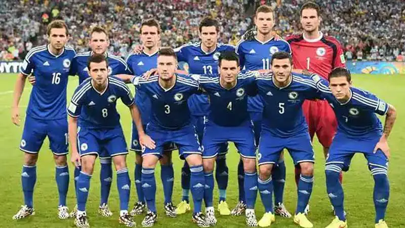 Jugadores de La Selección de Fútbol de Bosnia y Herzegovina