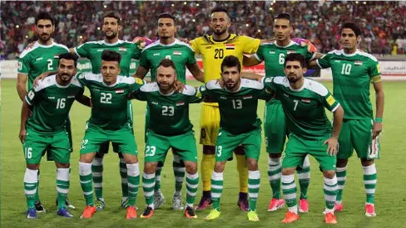 Jugadores de la Selección de Fútbol de Irak