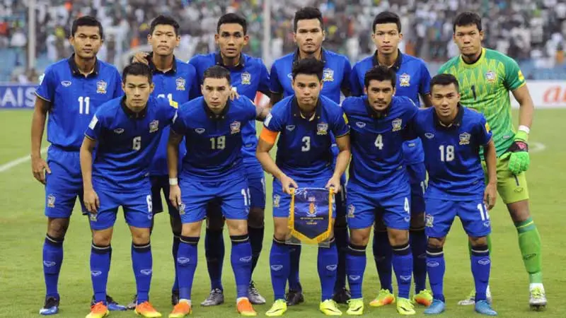 Jugadores de la Selección de Fútbol de Tailandia