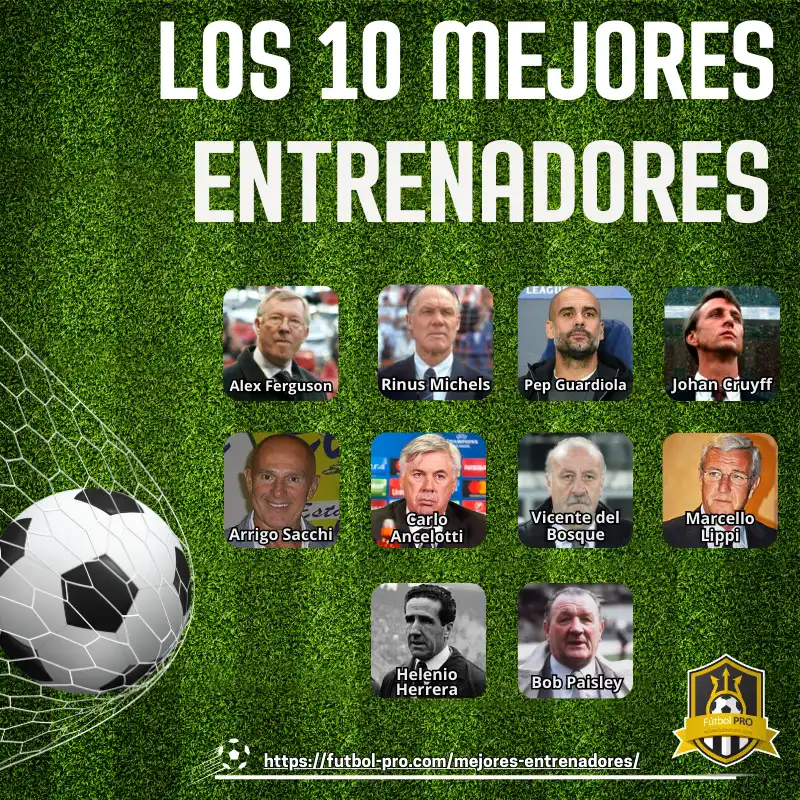 Los mejores Entrenadores de Fútbol 11